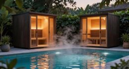infrared saunas and wellness areas