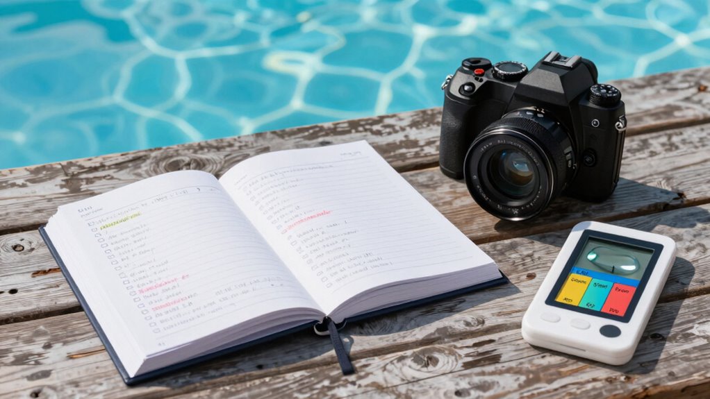 maintain pool chemical records