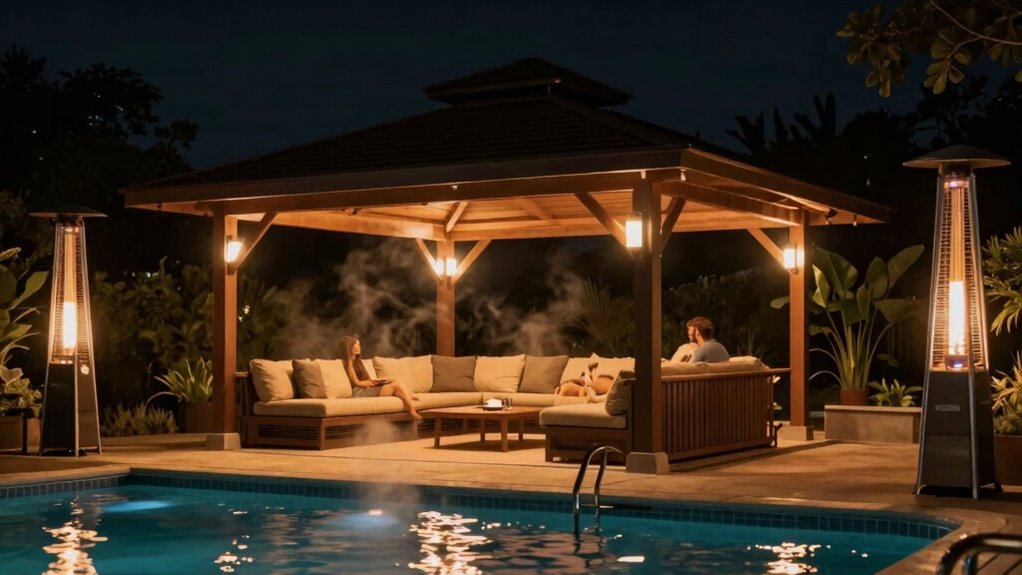 maximize outdoor heating efficiency