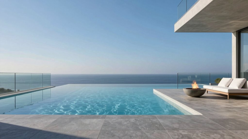modern infinity pool design