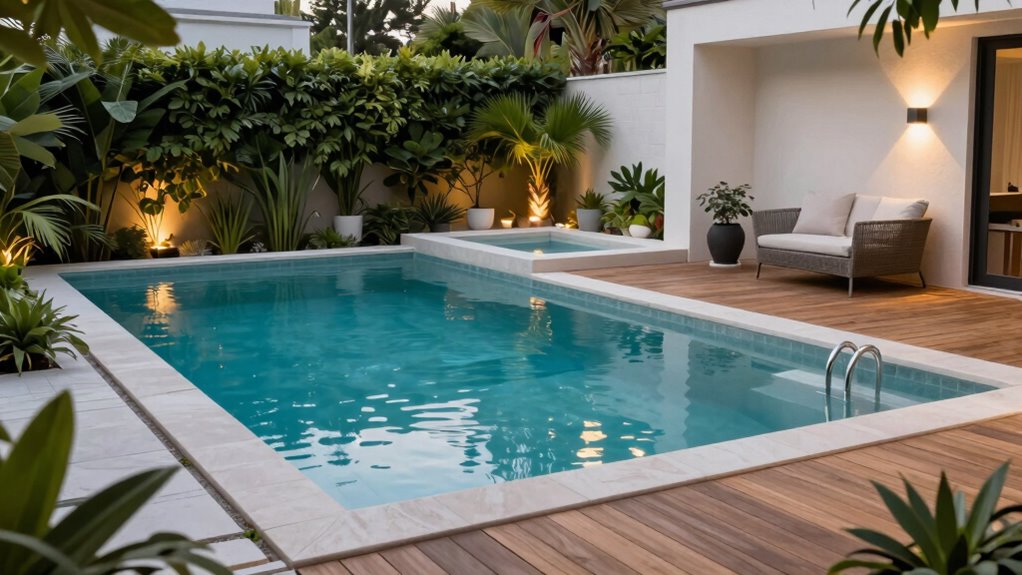 modern integrated pool designs