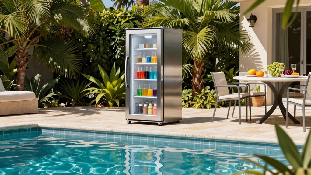outdoor fridge placement considerations