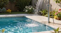 outdoor showers improve pool cleanliness