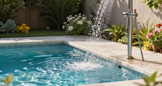 outdoor showers improve pool cleanliness
