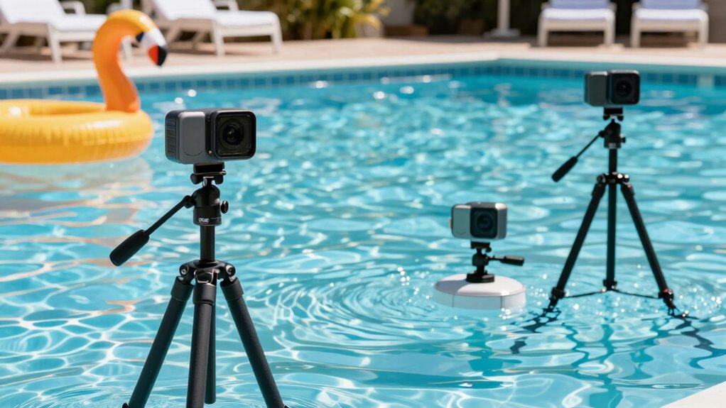 planned poolside action recordings