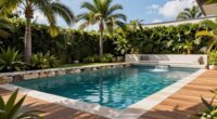 pool blending backyard design