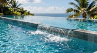 pool edge overflow design