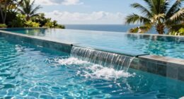 pool edge overflow design
