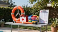 pool emergency station setup