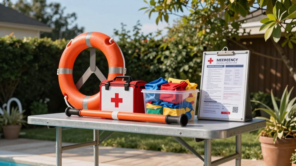 pool emergency station setup