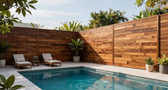 pool privacy panels enhance space