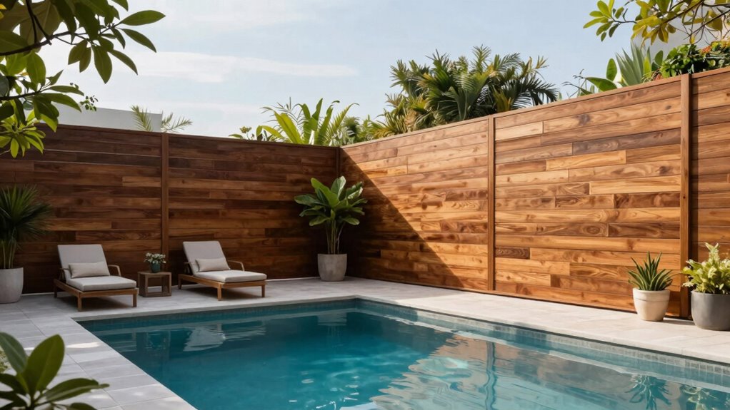 pool privacy panels enhance space