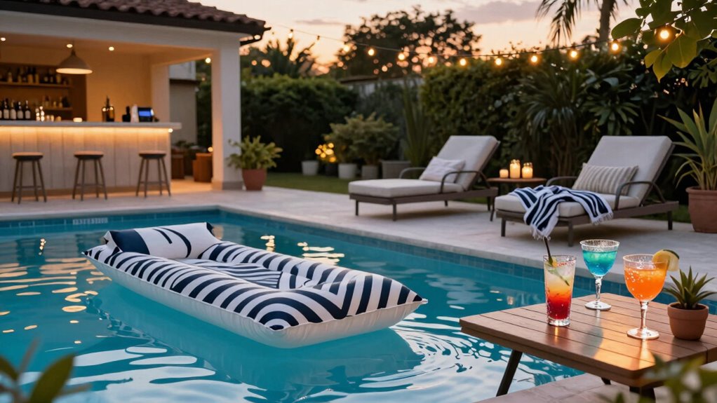 pool safety and entertainment style
