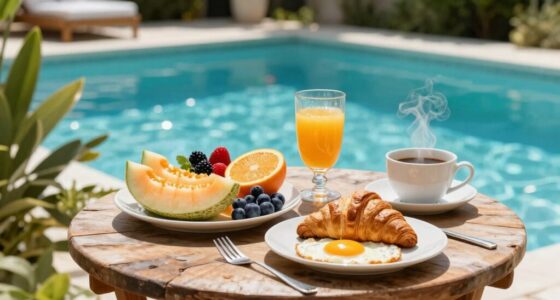 poolside breakfast ideas