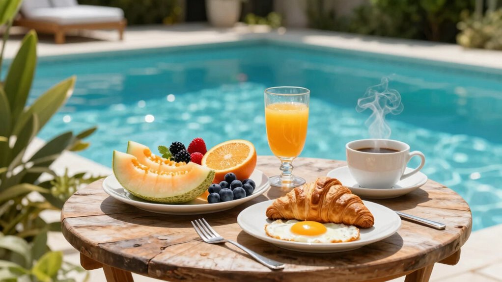 poolside breakfast ideas