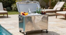 poolside cooler carts