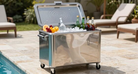 poolside cooler carts