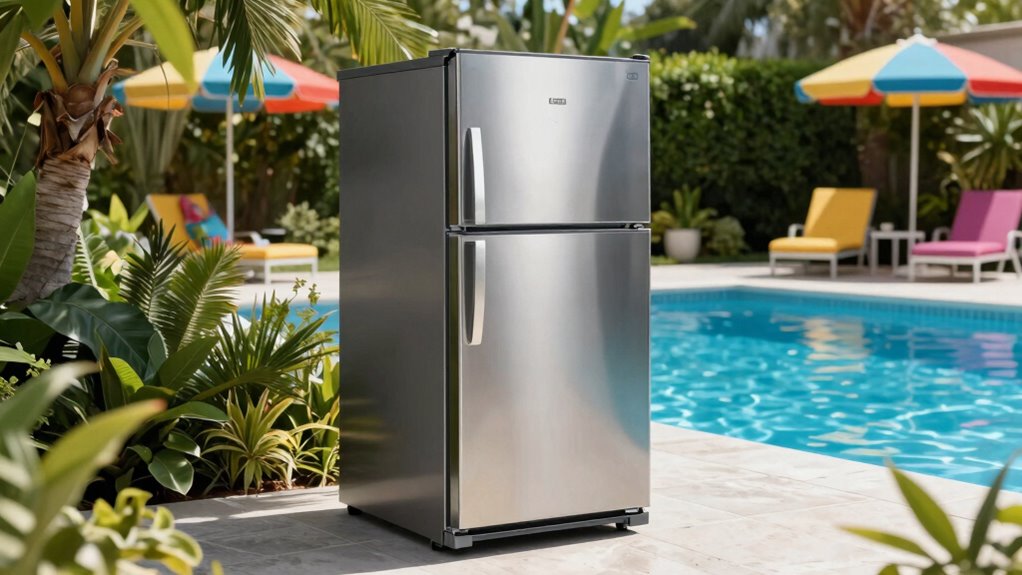 poolside fridge planning