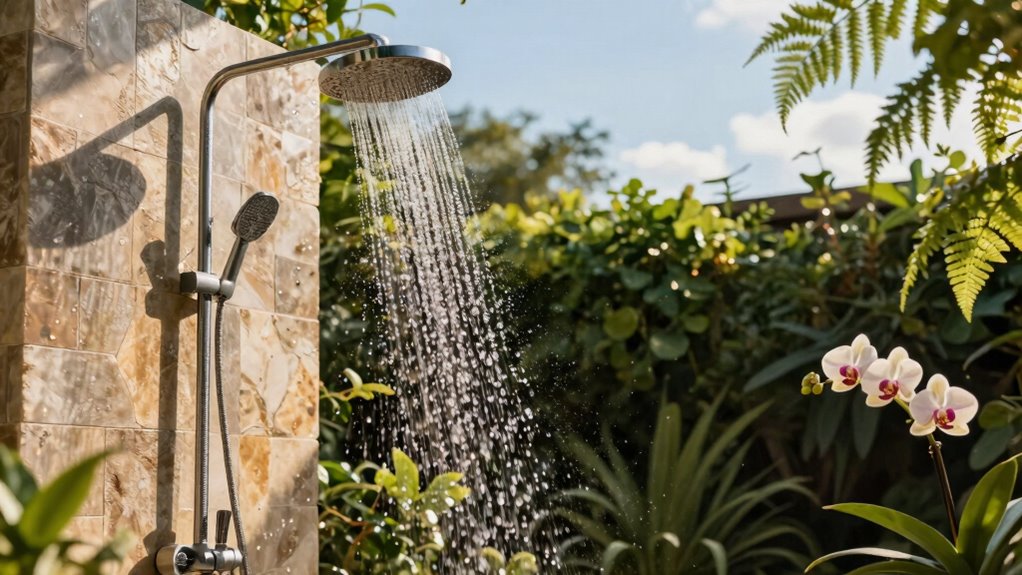 popular outdoor shower trend
