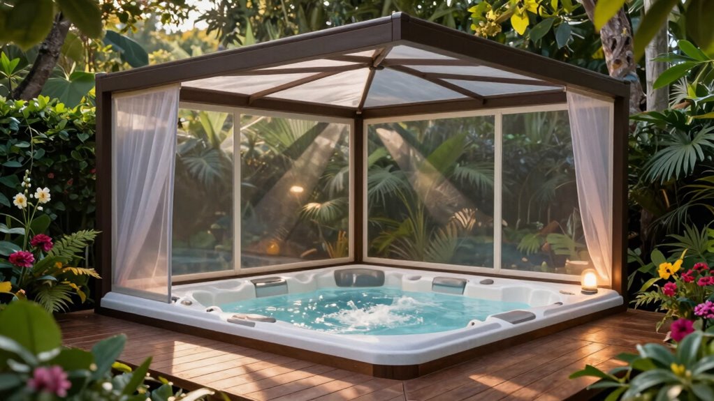 protected private outdoor retreat