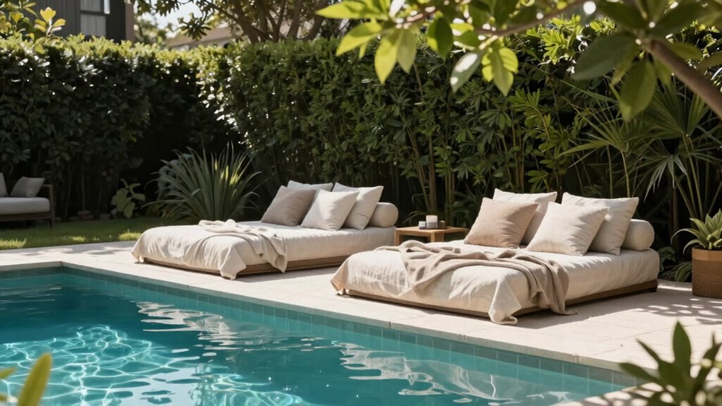 quiet yard daybeds