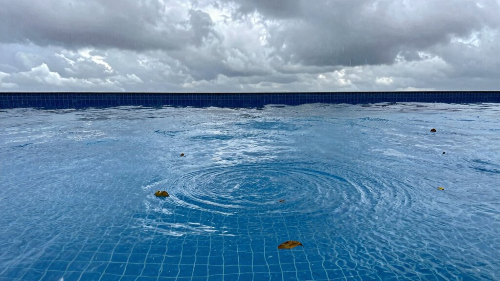 rainstorms disrupt pool chemistry