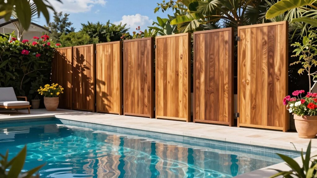 secluded stylish outdoor privacy