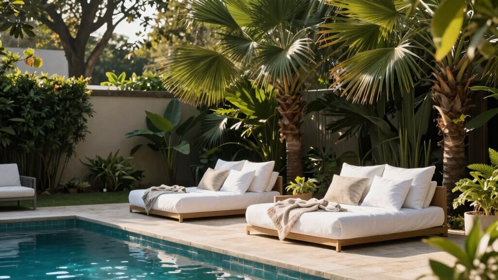 secluded stylish outdoor relaxation
