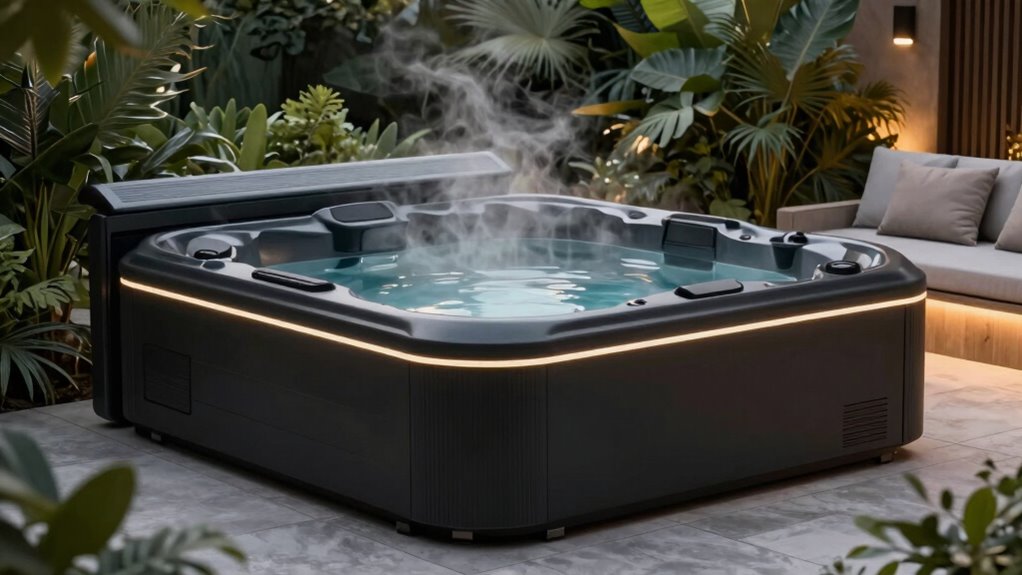 silent luxurious hot tub