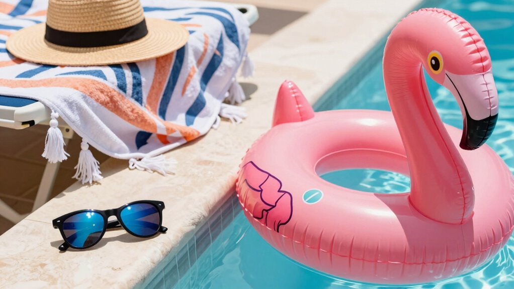 small accessories enhance pool experience