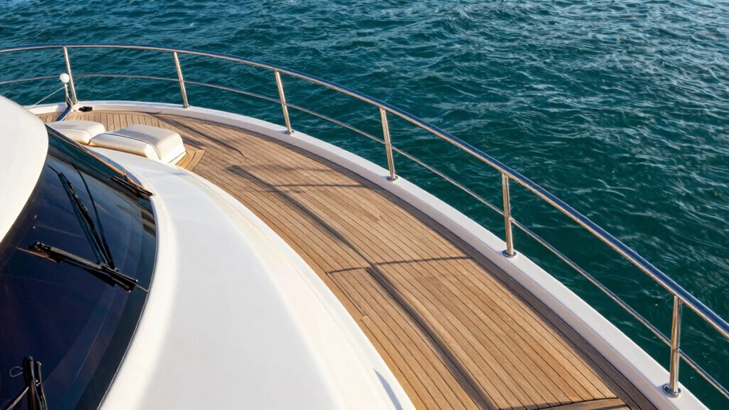 spacious deck enhances safety