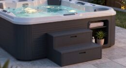 storage stairs for hot tubs