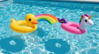 unsecured pool toy hazards