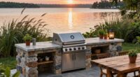 waterfront outdoor kitchen design
