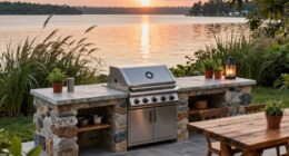 waterfront outdoor kitchen design