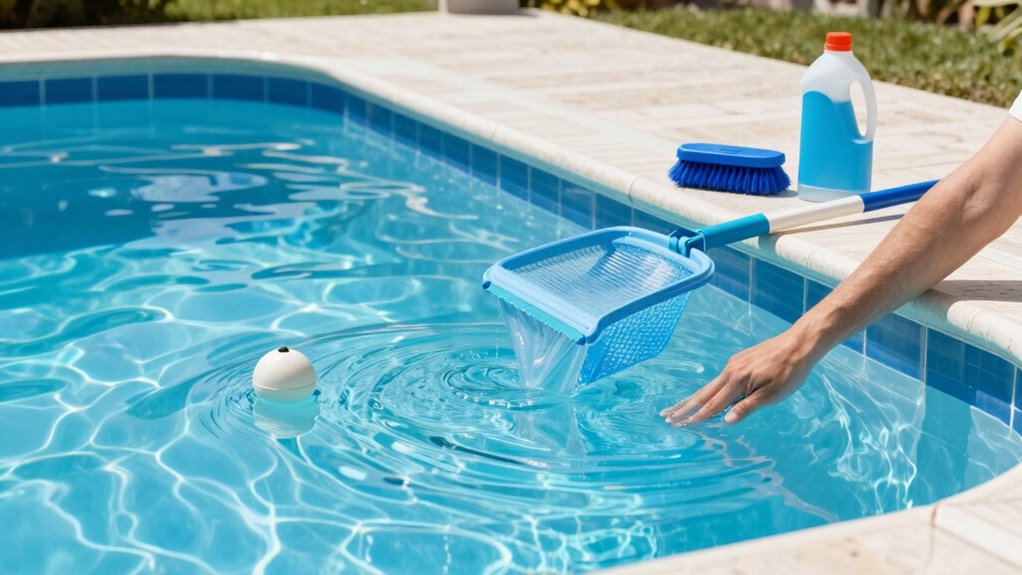 weekly pool maintenance routine
