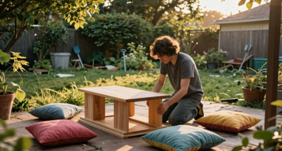 An “Unusable and Overgrown” Yard Got a Dreamy Patio Redo with DIY Furniture