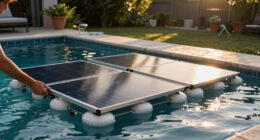 Floating Solar PV on Foam with Air Bubblers