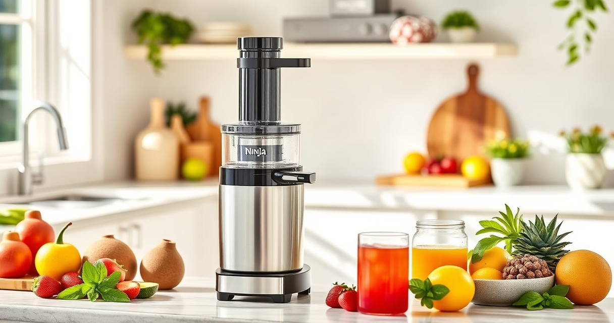 Fresh Summer Citrus Juices with Ninja NeverClog Cold Press Juicer