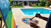 Revisiting David Hockney’s House on the West Coast With a One-of-a-Kind Painted Swimming Pool