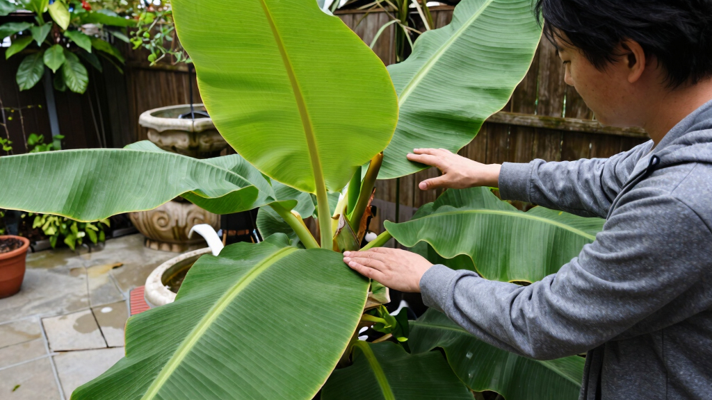 Bananas Sprout In Rayleigh Garden UK After 15 Years