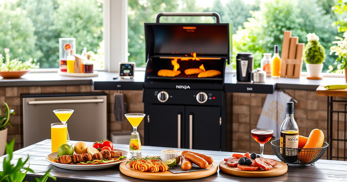 Master Summer BBQs with Ninja OG951 Woodfire Pro Connect Grill