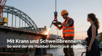 Mit Kran Und Schweißbrennern: So Wird Die Alte Hamburger Sternbrücke Abgebaut - NDR.de