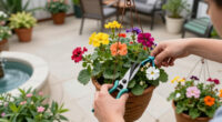 6 Simple Ways To Give Hanging Baskets A Refresh In August – And Keep Containers Looking Lush All Fall