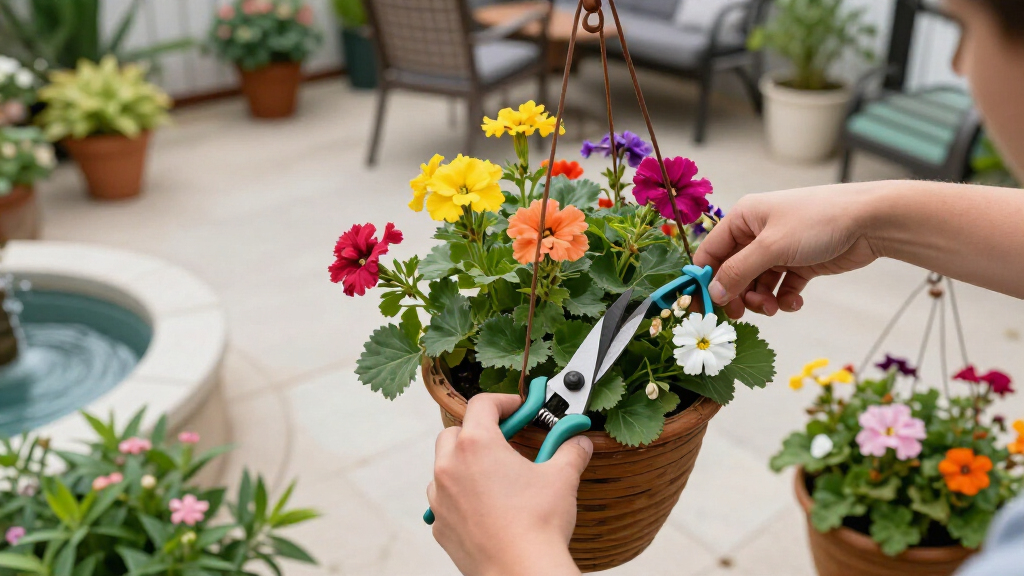 6 Simple Ways To Give Hanging Baskets A Refresh In August – And Keep Containers Looking Lush All Fall