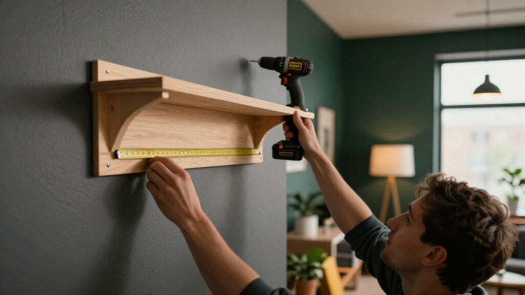 A Renter-Friendly Wall And IKEA BILLY Created A Moody Office