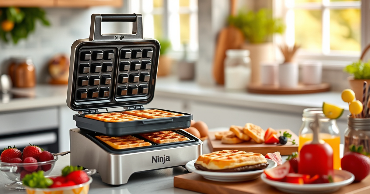 Ninja Belgian Waffle Maker Pro: Perfect Summer Waffles for Your Patio