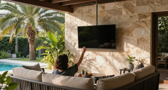 She Didn't Want Her TV Taking Up Wall Space — So She Hung It From The Ceiling