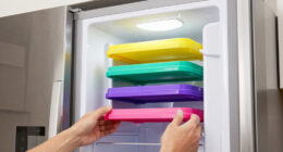 She Put A 5-Tier Bookshelf On Her Fridge, And It Created Storage Out Of Thin Air