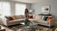 A Dark And Dated Living Room Gets A Dramatic Designer Makeover